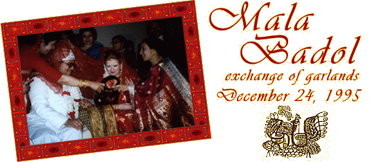 Zunaid and Tammy's Wedding: Mala Badol, December 24, 1995